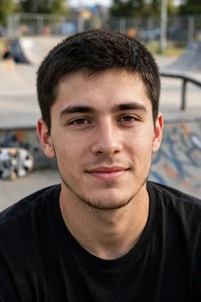 sample: American young man